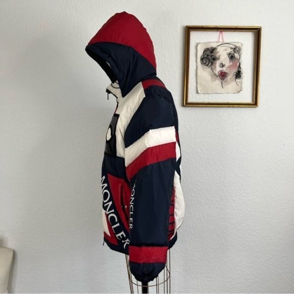 MONCLER GENIUS 5 Moncler Craig Red White & Blue Down Plunger Jacket - Picture 8 of 14